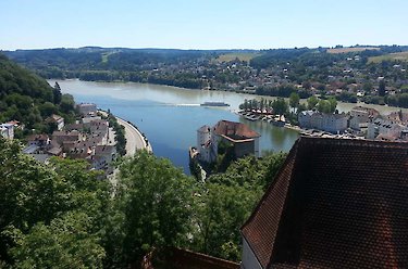 Dreiflüssestadt Passau mit Veste Oberhaus